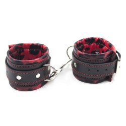 deluxe pin buckle leather wrist ankle cuffs