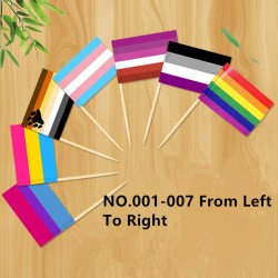 d704 pride toothpick flag 100pcs