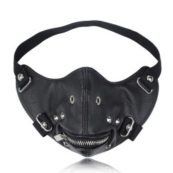 zipper steam punk mouth mask